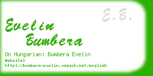 evelin bumbera business card